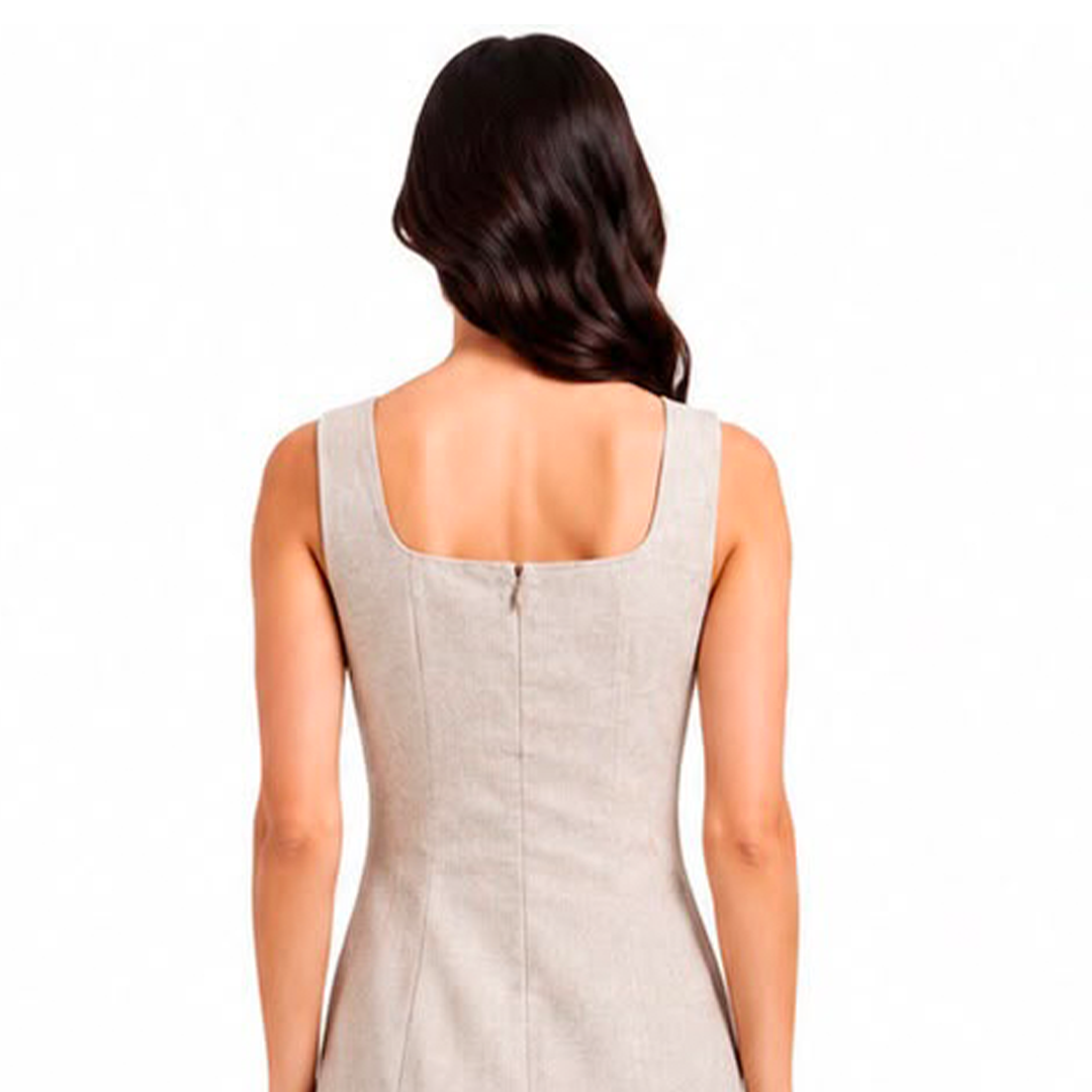 Horizonte | Vestido Bege — foto 2